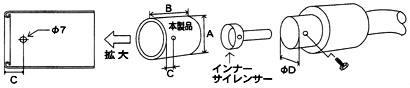 普通のテールアウター図２